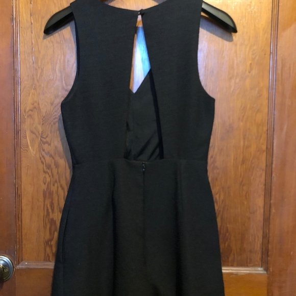 Black Jacquard Romper - cocktail attire - Picture 3 of 5